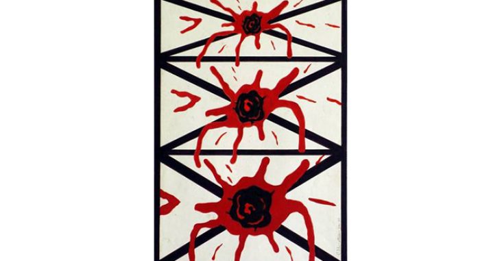 Carlos Zilio, A QUASE PARTIDA, 1971, caneta hidrográfica sobre papel, 47x32,5cm