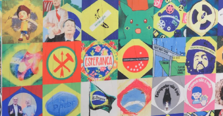 "Bandeiras", obra de Marília Scarabello / Sylvia Werneck/ Divulgação
