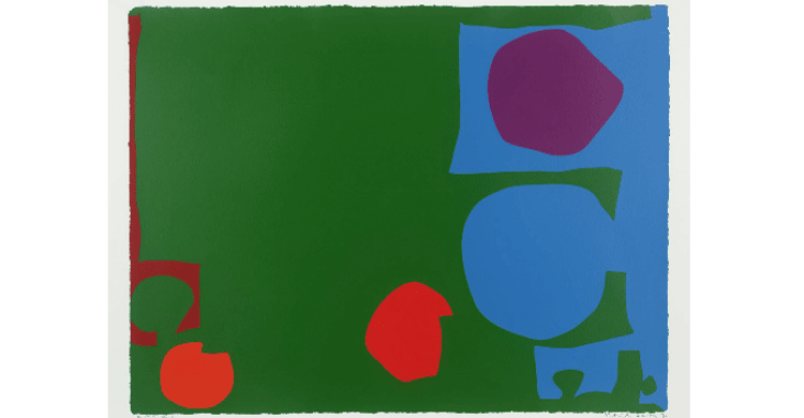 Patrick Heron, 
Três Vermelhos em Verde e Magenta em Azul: abril de 1970, 
1970
