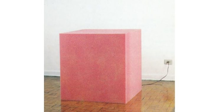Carlos Fajardo, Sem Título, 1985, Espuma de poliuretano e equipamento de som,