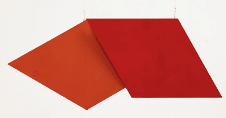 Hélio Oiticica, 
Alívio Espacial (vermelho) REL 036, 
1959